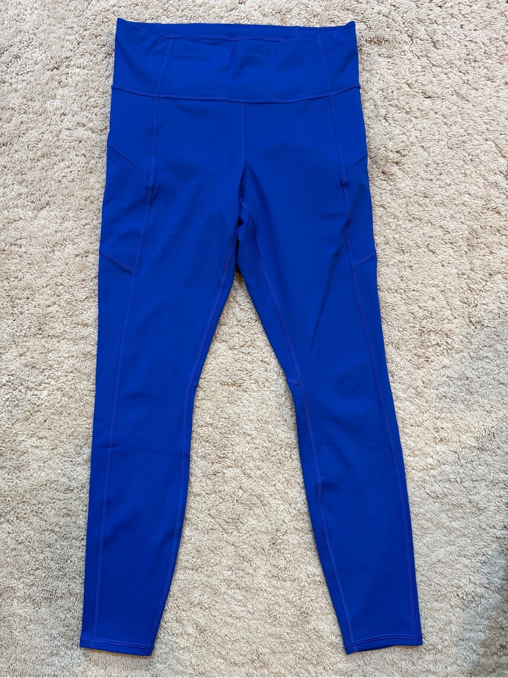 Athleta Electric Blue High-Waist Contender Tight